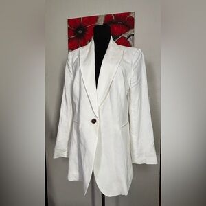 Chic White Women's Blazer